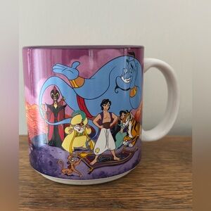 Vintage 90's Disney Aladdin Coffee Cup Mug 12 Oz.